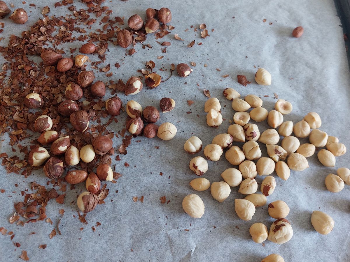 Hazelnoten roosteren